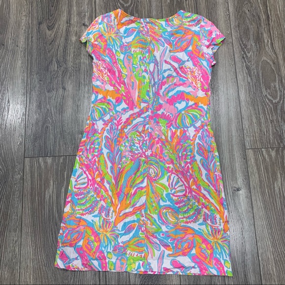 Lilly Pulitzer Brewster 100% Cotton Dress - Scuba to Cuba - Picture 3 of 6